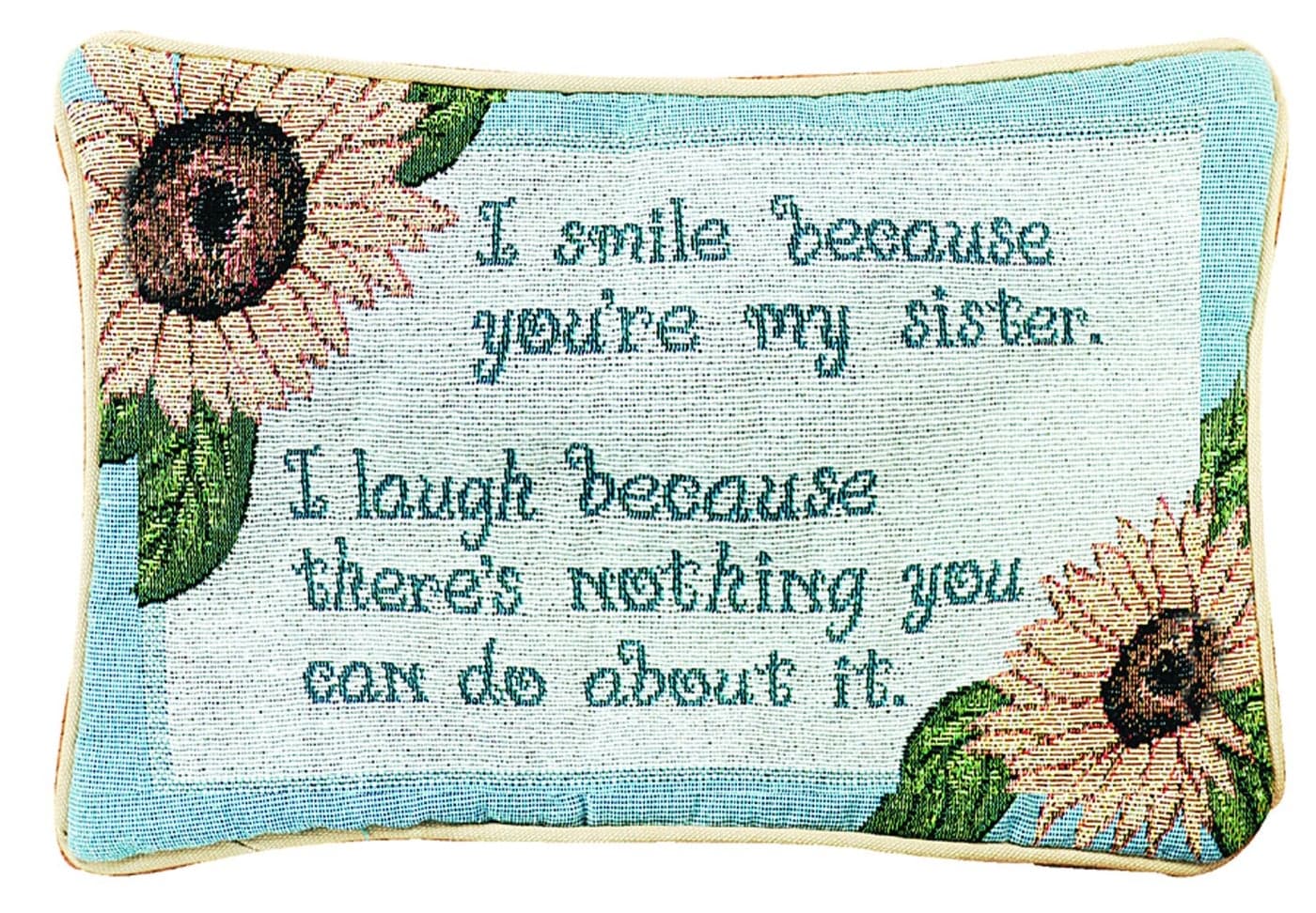 Manual 125 x 85Inch Decorative Throw Pillow I Smile I LaughSister