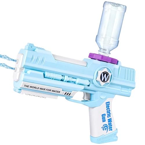 Electric Water Gun Ultimate Battle Blaster Water Guns with Dual Nozzles High Capacity Automatic Squirt Guns Summer Outdoor Beach Swimming Pool Party Toy for Adult Kids