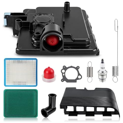 Carbbia 795259 Air Filter Cleaner Primer Base & 692298 Cover for Toro for MTD for Troy Bilt Lawn Mower w/Air Filter Cleaner 491588S Gasket Spark Plug 790849 699056 Springs Kit