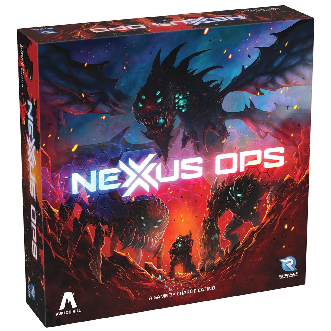 Renegade Game Studios Nexus Ops Strategy Board Game Carry Out Secret Missions Control The Mines to Collect Rubium Ages 14 24 Players 90 Min