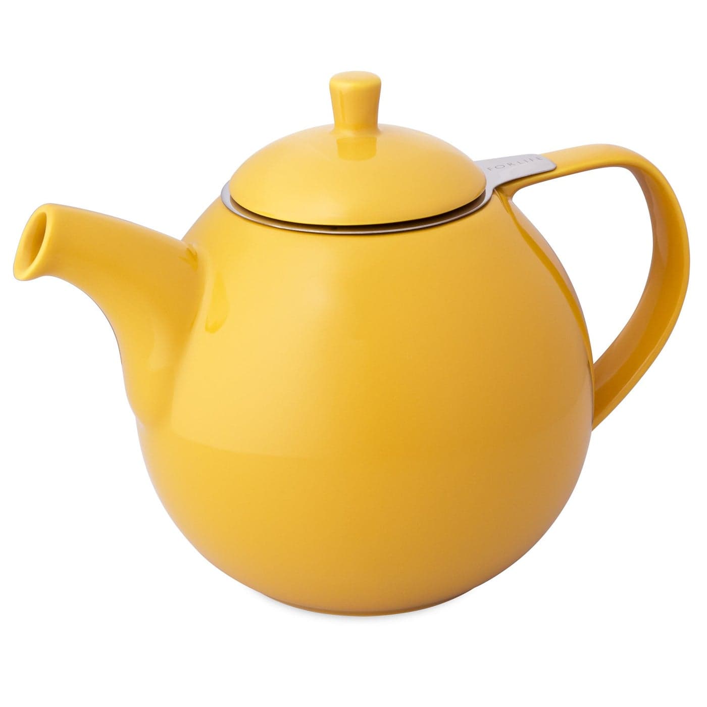 FORLIFE Curve Teapot with Infuser 45Ounce Mandarin