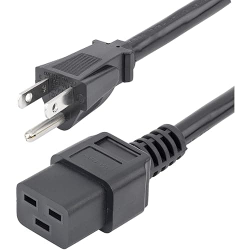StarTech.com PXT515C19146 6 ft Heavy Duty 14 AWG Computer Power Cord - NEMA 5-15P to C19 - 14 AWG Power Cable - NEMA 5-15P to IEC 320 C19 Power Cord