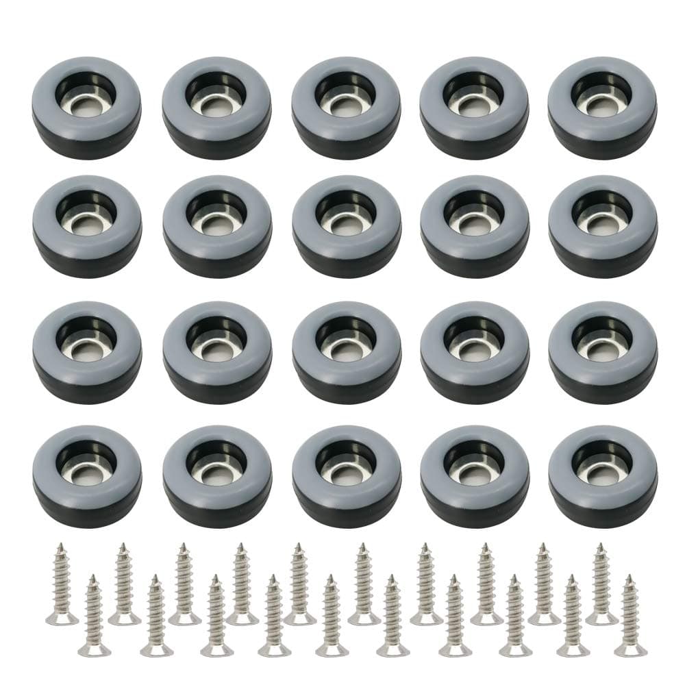 Alamic Furniture Sliders Chair Glides 34 Heavy Duty Furniture Glides Sliders Reusable Round Chair Leg Slides with Stainless Steel Screws Move Your Furniture EasySafely Protects Your Floor 20 Pack