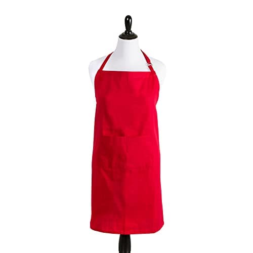 DII Everyday Basic Kitchen Collection, Chef Apron, Tango Red