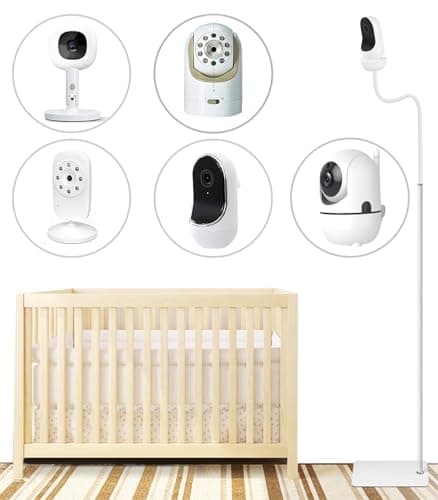 Baby Monitor Floor Stand Compatible with Hellobaby ,Infant Optics,Nanit Pro, Owlet Cam/Cam 2 Baby Monitor, Adjustable Height 67",Also fit for Cameras with 1/4 Thread Connection,Universal Camera Stand