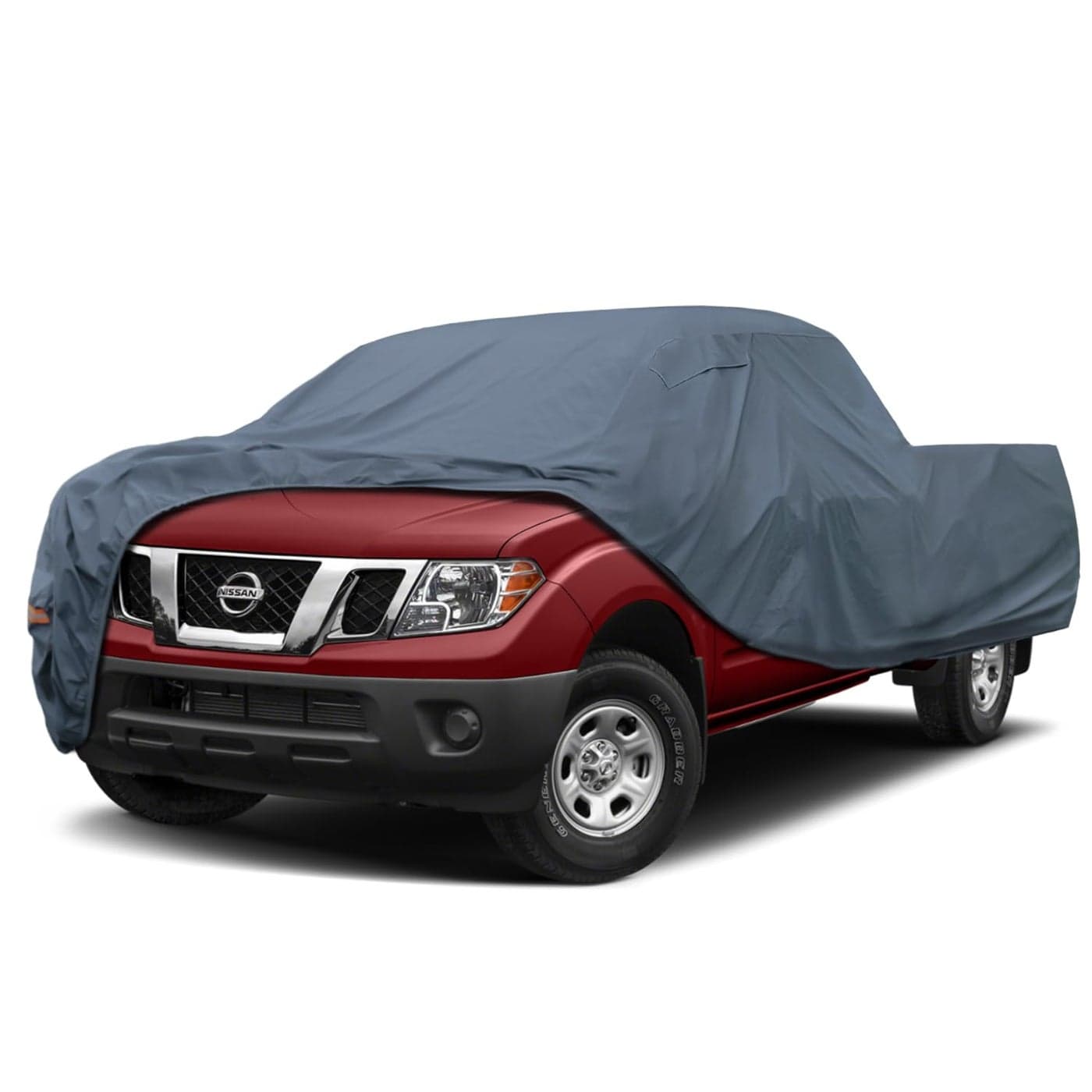 GUNHYI 16 Layers Truck Cover Waterproof All Weater Heavy Duty Outdoor Pickup Truck Cover for Nissan Frontier Ford F100 Ranger Chevy C10 S10 etc Regular Cab Short Box Length up to 210 inches