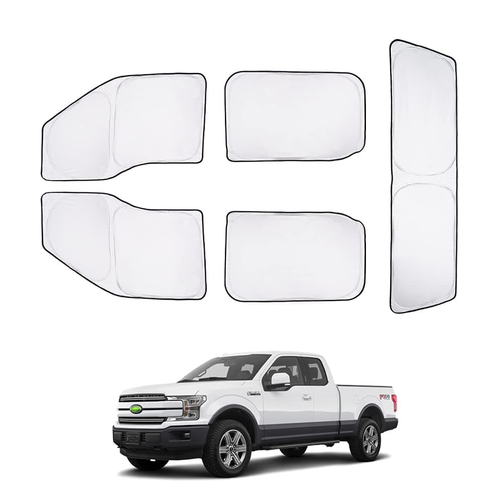 T TGBROS Window Shades for Ford F150 20152020 SuperCrew 4Door Side Window Full Rear Window Sun Shade for F150 Accessories Blackout Window Cover Privacy Protection 5PCS