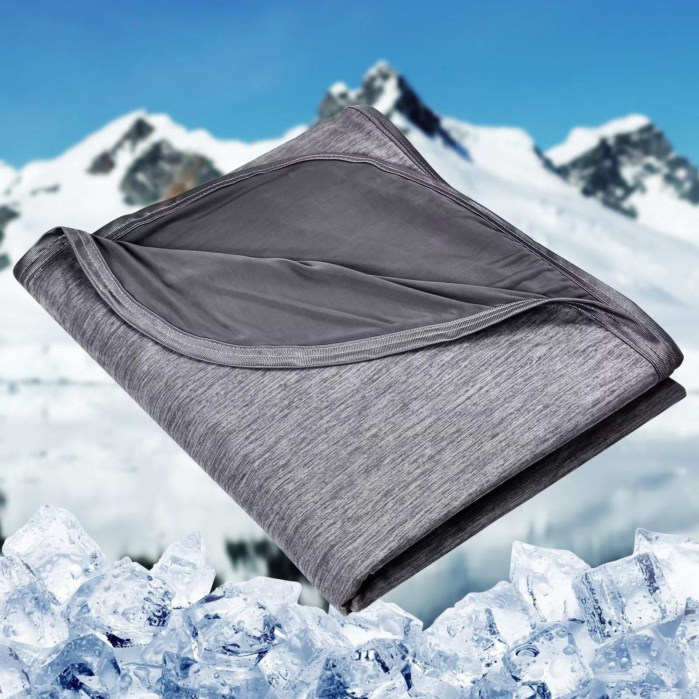HOMFINE Cooling Blankets for Hot Sleepers Summer Blanket Thin Lightweight Breathable Soft Double Side Enhanced Cooling for Bed Couch Sofa Keep Cool for Night Sweats Black 50 x 70 inches