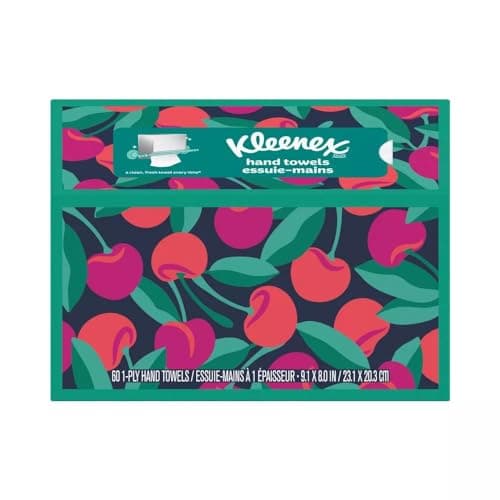 Hand Towels - 1 Box of 60 White Hand Towels in a Dispenser Box - Packaging may vary