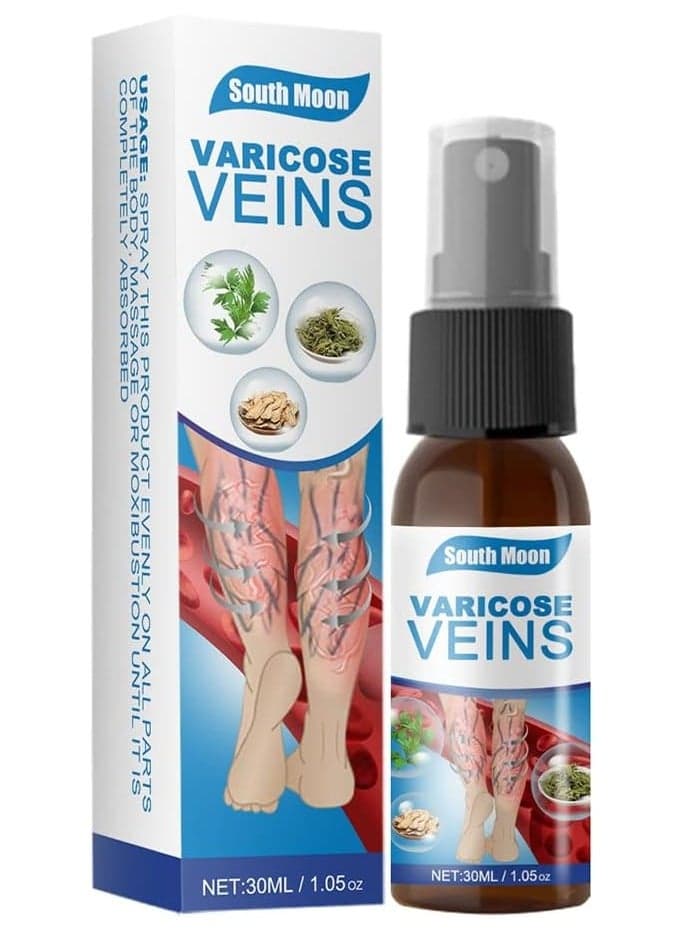 Varicose Vein Spray Vein Massage Smoothing Blood Vessels Treat varicose veins Repair Veins 30ml Relief of varicose veins Smoothes Raised Blood Vessels Earthworm Legs Leg Massage Spray
