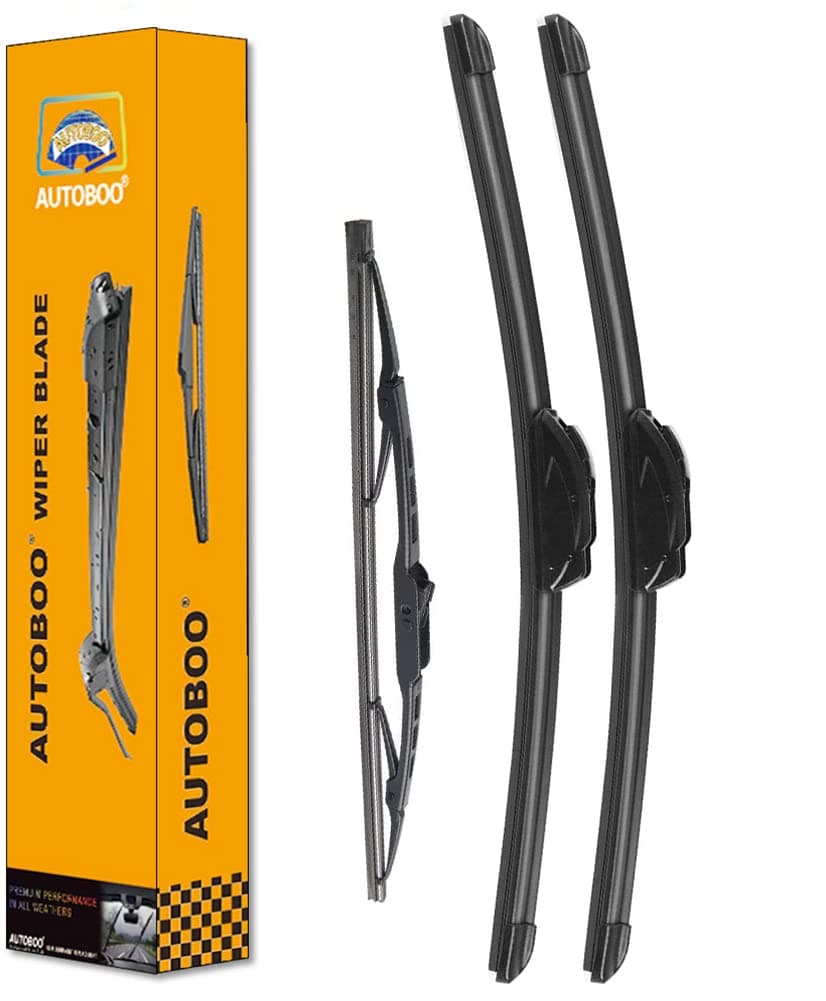 AUTOBOO 26"+19" Windshield Wipers with 16" Rear Wiper Blade Replacement for Toyota sienna 2010 2009 2008 2007 2006 2005 -Original Factory Quality (Pack of 3)