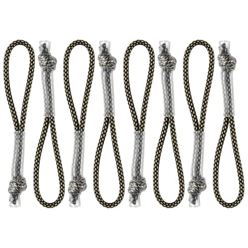 Endoto 8PCS Zipper Pull Replacement for Nike Elite Backpack, Zipper Pulls Tab Extender Replacement for Luggage, Jackets, Pants, Suitcases, Coats(Color:Black&Yellow)