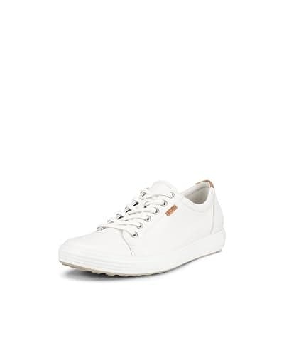 ECCO Womens Soft VII Fashion Sneaker, White, 39 EU/8-8.5 M US