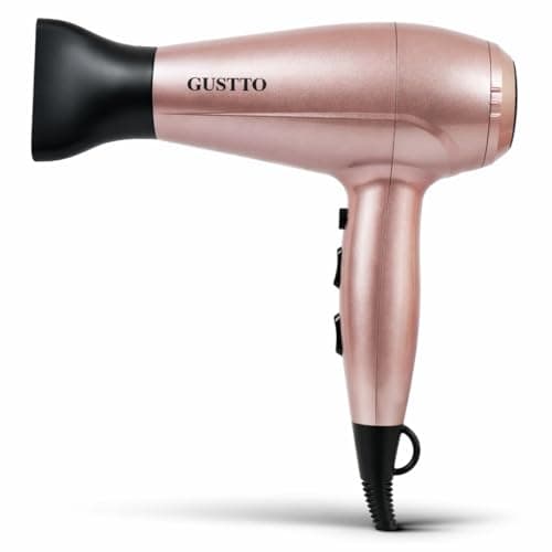 Hair Dryer for Women | Fast Drying, Low Heat Damage, Smooth & Frizz-Free Hair | 1800–2000W Professional Blow Dryer with Cool Shot | Gustto Elevate (Rose), BIS Certified