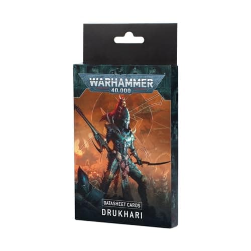 Games Workshop Warhammer Datasheet Cards Drukhari