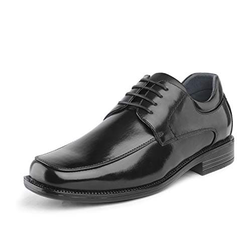 Bruno Marc Men's Square Toe Classic Business Dress Shoes,Size 9.5,Black,GOLDMAN-01