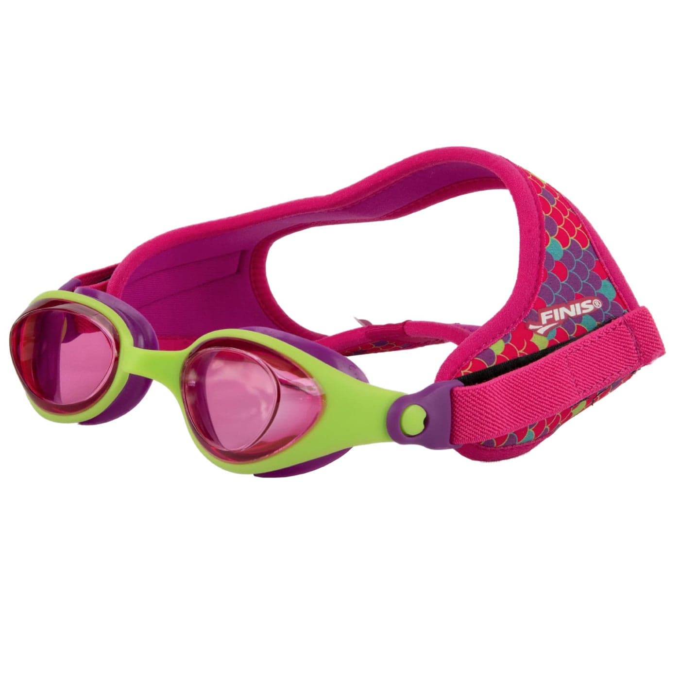FINIS DragonFly Kids Swim Goggles Ages 38 UV Protection Floating Neoprene Strap Soft Silicone Fit Scales