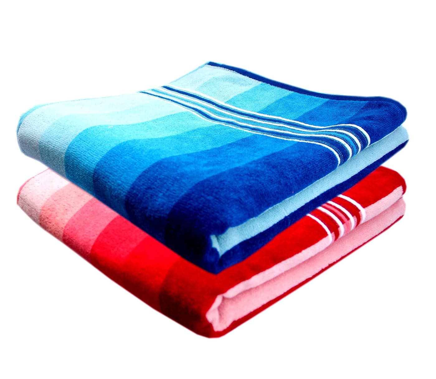 Space Fly Luxury Bath Towels, Cotton Stylish and Super Absorbent Quick Drying Bathroom Bath Towels for Regular use (Size: 26 X 54 inch) (Set of 2) Multi Color