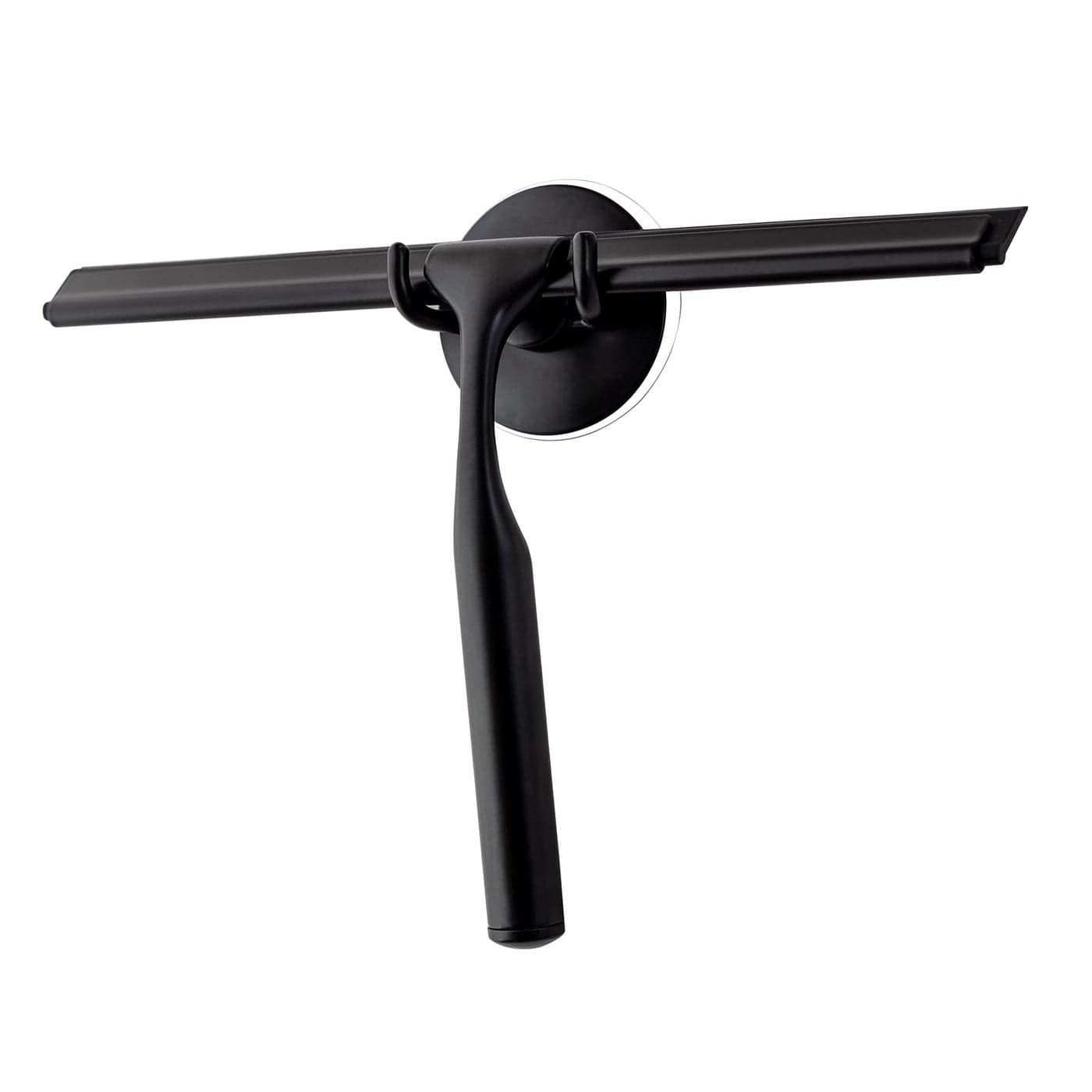 Ettori Shower Squeegee for Glass Doors Squeegee for Shower Glass Door Window and Car Glass Mirrors AllPurpose Stainless Steel Squeegee 10 Inches and Black