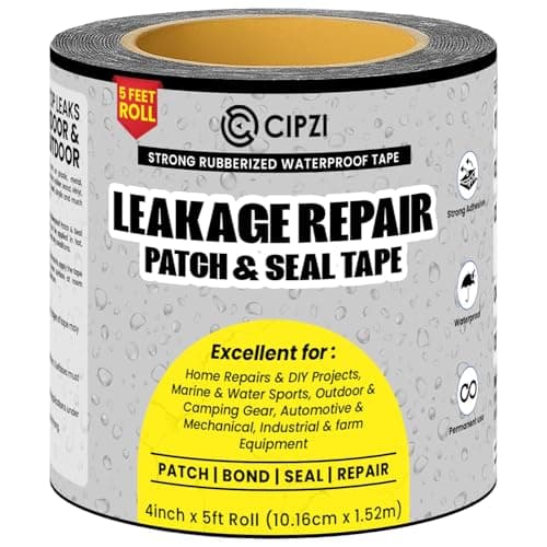 CIPZI Strong Waterproof Tape Seal Repair Tape Super Strong Adhesive Aluminium Tape to instantly Stop Permanent Leakage of Roof Leaks Surface Crack Water tank