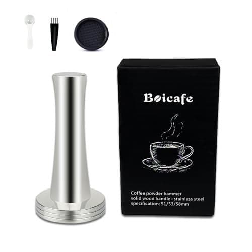 Boicafe Coffee Tamper 39mm 40mm, Espresso Tamper 39mm 40mm, 39mm 40mm 304 Stainless Steel Espresso Coffee Tamper with Mat