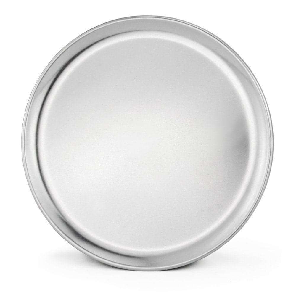 New Star Foodservice Commercial Grade Aluminum Pizza Trays Wide Rim 6 Pack Silver 12inch