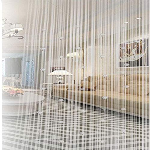 FUT String Tassel Crystal Beads Curtain, Partition Door Curtain Beaded String Curtain Door Screen Panel Home Decor Divider for Bridal Chamber Room Beauty Salon Bedroom New Home Hotel Decoration 1x2m