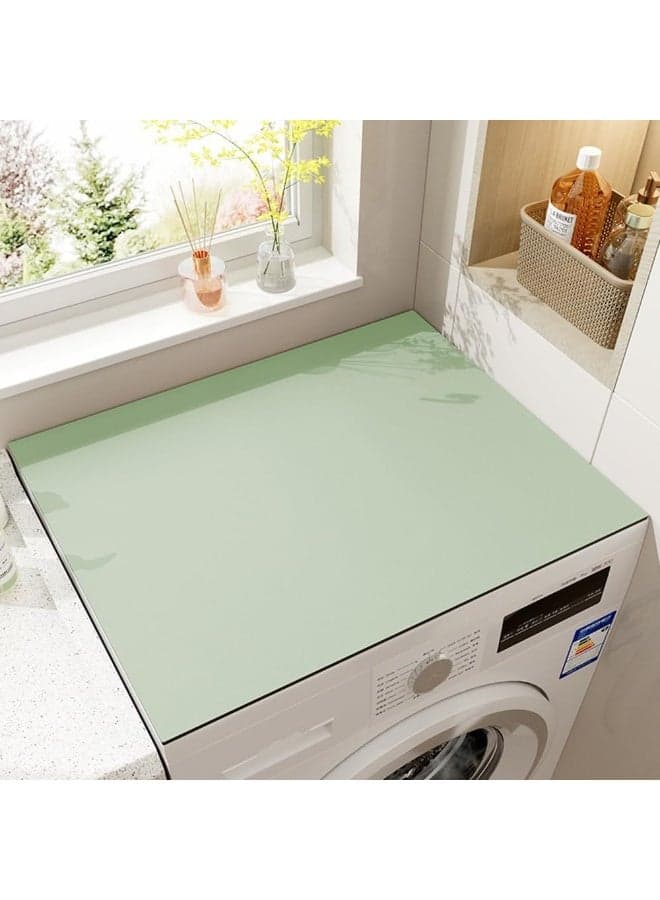 Washer and Dryer Covers for The Top Washing Machine Dust-Proof Cover Anti-Slip Dryer Top Protector Mat Quick Drying Top Cover for Washer Dryer Refrigerator (Green, 23.6" x 23.6")