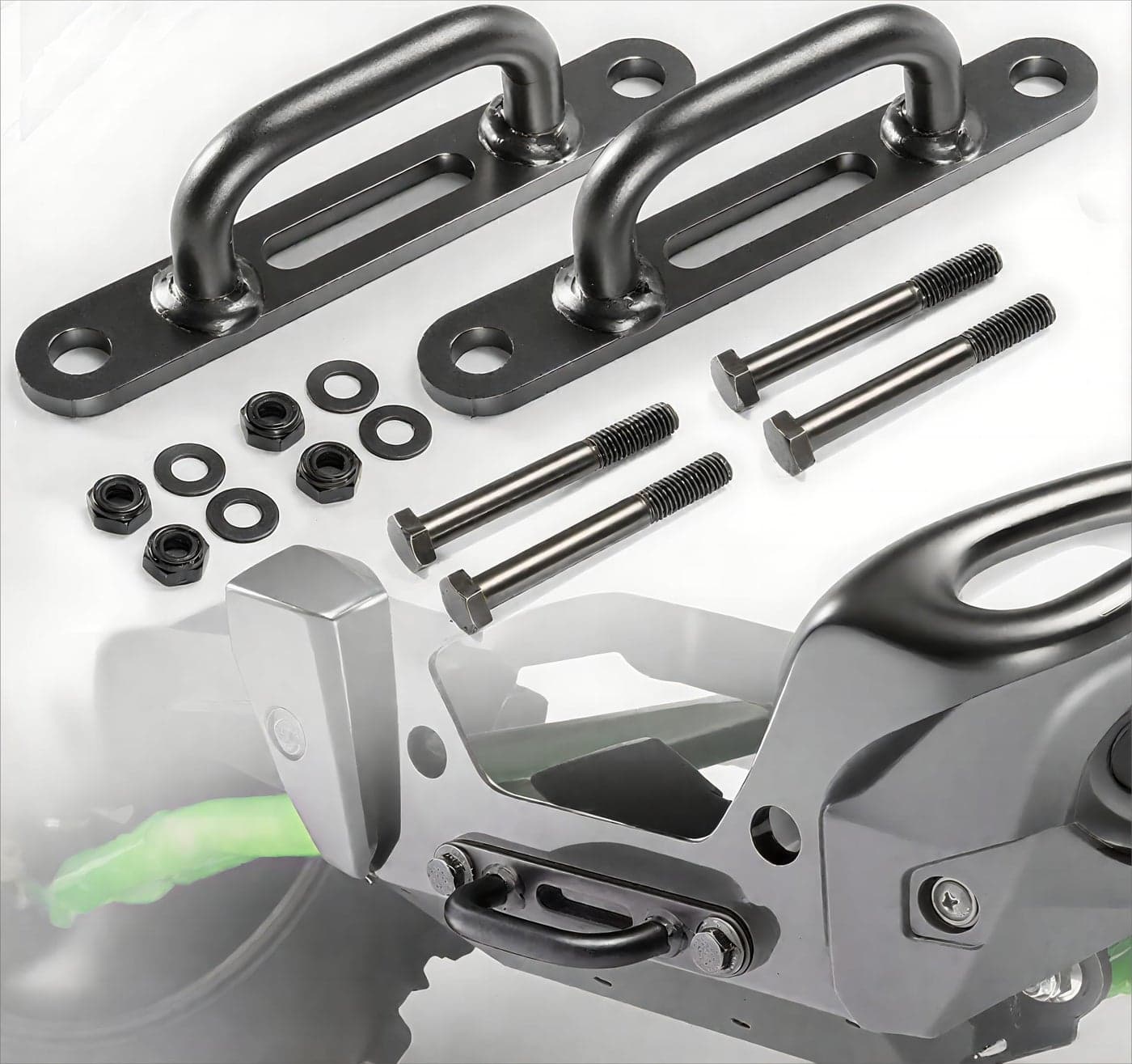 A & UTV PRO UTV Teryx Front Rear Tow Hook Compatible with 2020-2025 Kawasaki Teryx KRX 1000 Accessories, Replace OEM # 99994-1315, 2PCS