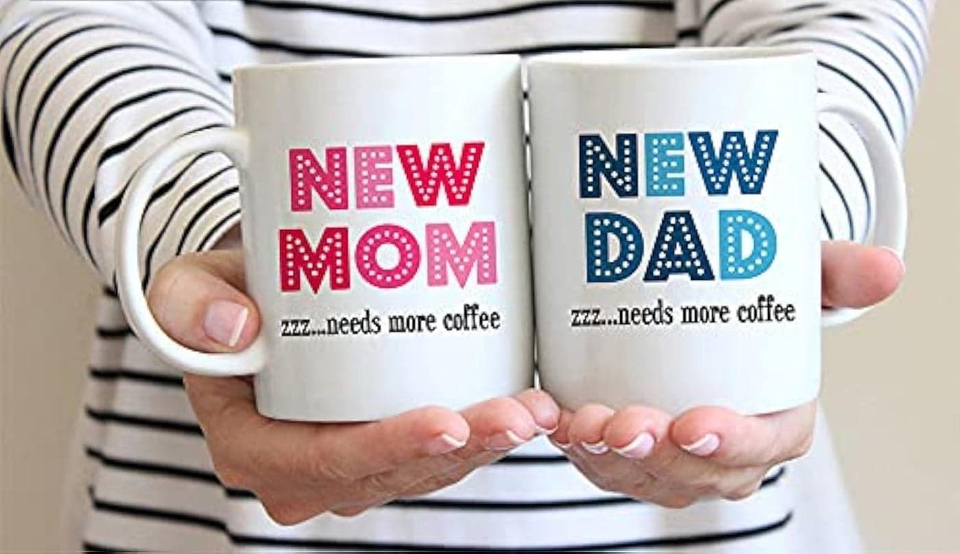 DAYS Anniversary Gift for Mom and Dad Coffee Mugs Set 2 Papa and Mummy Quotes Printed Mug Cup New mom dad Quotes Gift for Couple Baby Shower Occasion