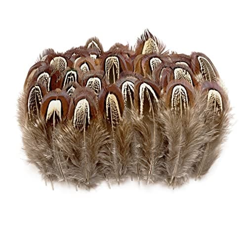100 pcs Natural Pheasant Plumage Feathers 23 Inches Plumage Feathers for Sewing Crafts Clothing Decorating Accessories Nature