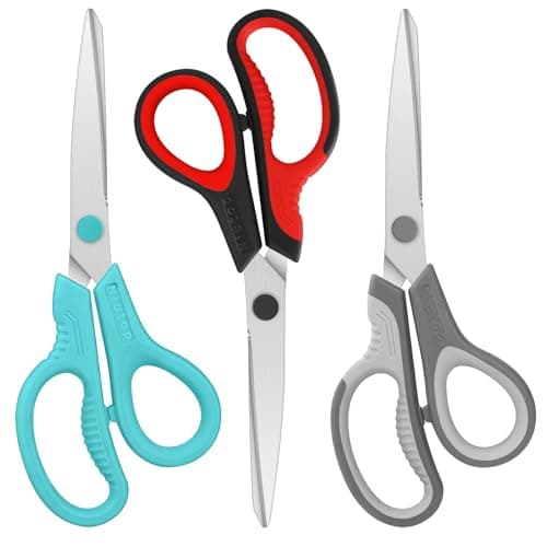 Scissors Niutop 8 All Purpose Scissors Heavy Duty Ergonomic Comfort Grip Craft Shears Sharp Scissors for Office Home Household Sewing HighMiddle School Students Teacher Art Craft DIY Supplies