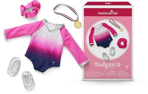 American Girl Truly Me Beam with Pride Gymnastics Outfit Doll Clothes for 18inch Dolls 4pcs Ages 6