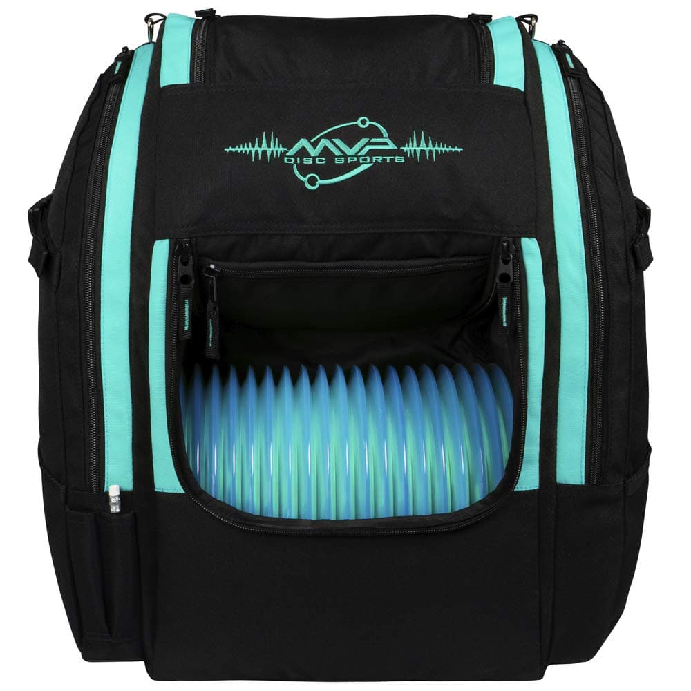 MVP Disc Sports Voyager Lite Backpack Disc Golf Bag Teal