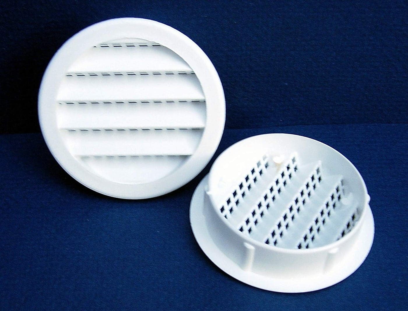 Screen Louver 3in Wht Rnd Pls