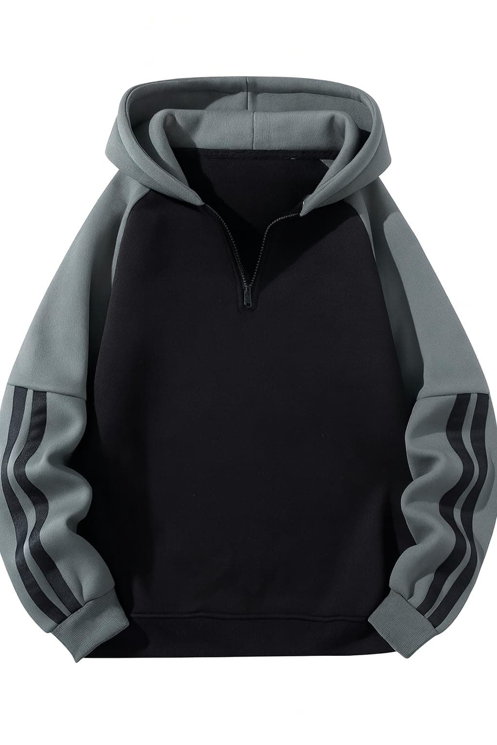 FN3 Half Zipper Color Block Hooded Sweatshirt for Men | Hoodies for Men