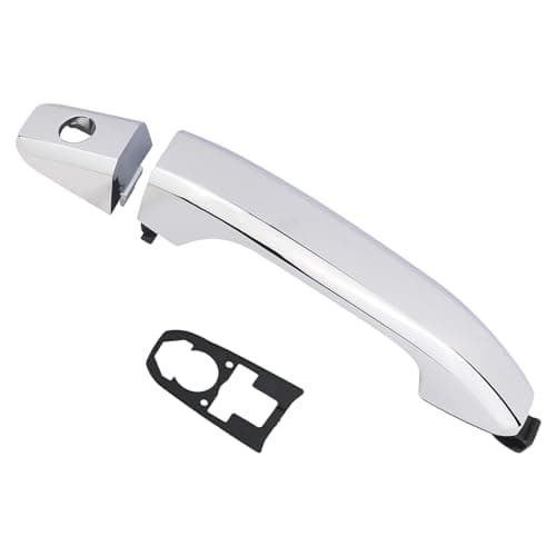 APPERFiT Exterior Door Handle w/Gasket Chrome for Front Driver Side Compatible with 2014-2020 Chevy Chevrolet Silverado Suburban Tahoe, GMC Sierra Yukon Door Parts 84711849 22923609