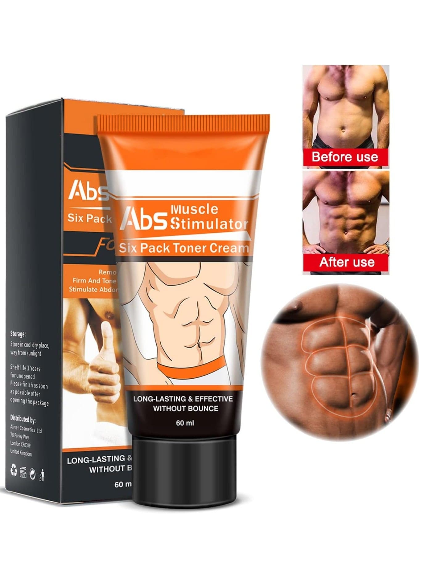 Cellulite Removal Hot Cream Slimming Fat Burn Weight Loss Shaping Six Pack Cream Abdominal Muscle Stimulator Abs Cream