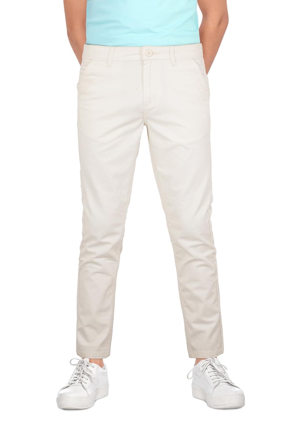 Allen Solly Boy's Trousers Off White