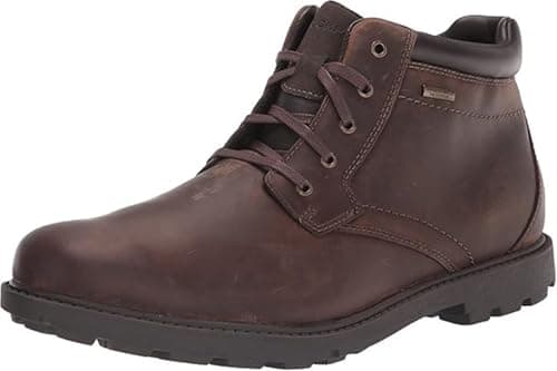 Rockport mens Rugged Bucks Waterproof chukka boots, Tan, 11.5 US