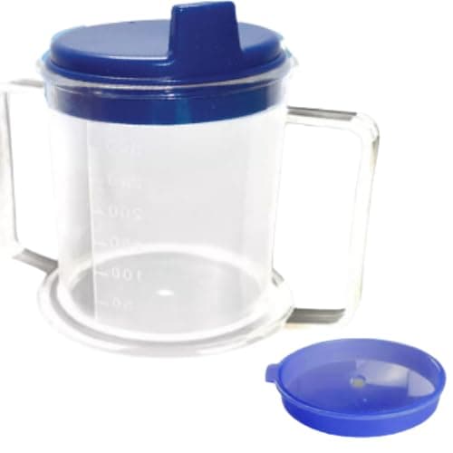 ADAPTIVE UTENSILS Spill proof cups for adults Set of 5 pcs with stainless steel straws and dishwasher Adult sippy cup lowers and lifts without the use