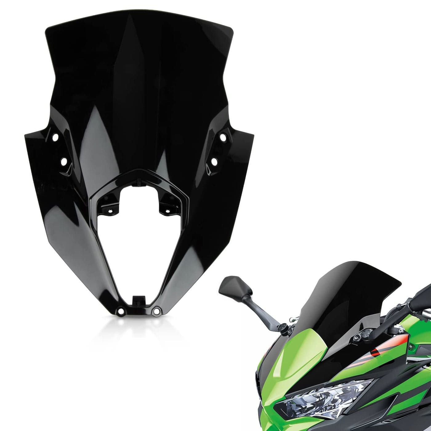 Windshield for 650 ER6F 20202025PSLER Windscreen Wind Deflector Protector Fairing for 650 ER6F 20202025Black