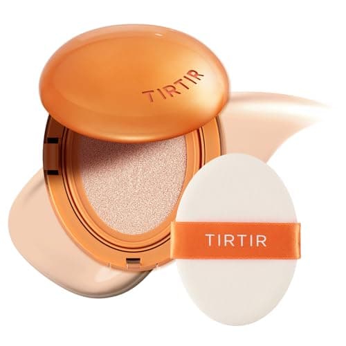 TIRTIR Mask Fit Ai Filter Cushion Foundation AILike SemiMatte Finish Up to 72Hour Medium to Full Coverage Korean BB Cushion Make up Beauty 19C Petal 063 Fl Oz