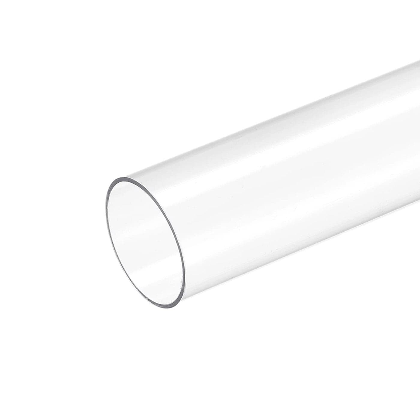MECCANIXITY Plastic Pipe Rigid Polycarbonate Round Tube Clear 1230mm ID 1332mm OD 6 150mm High Impact for Lighting Models Water Plumbing