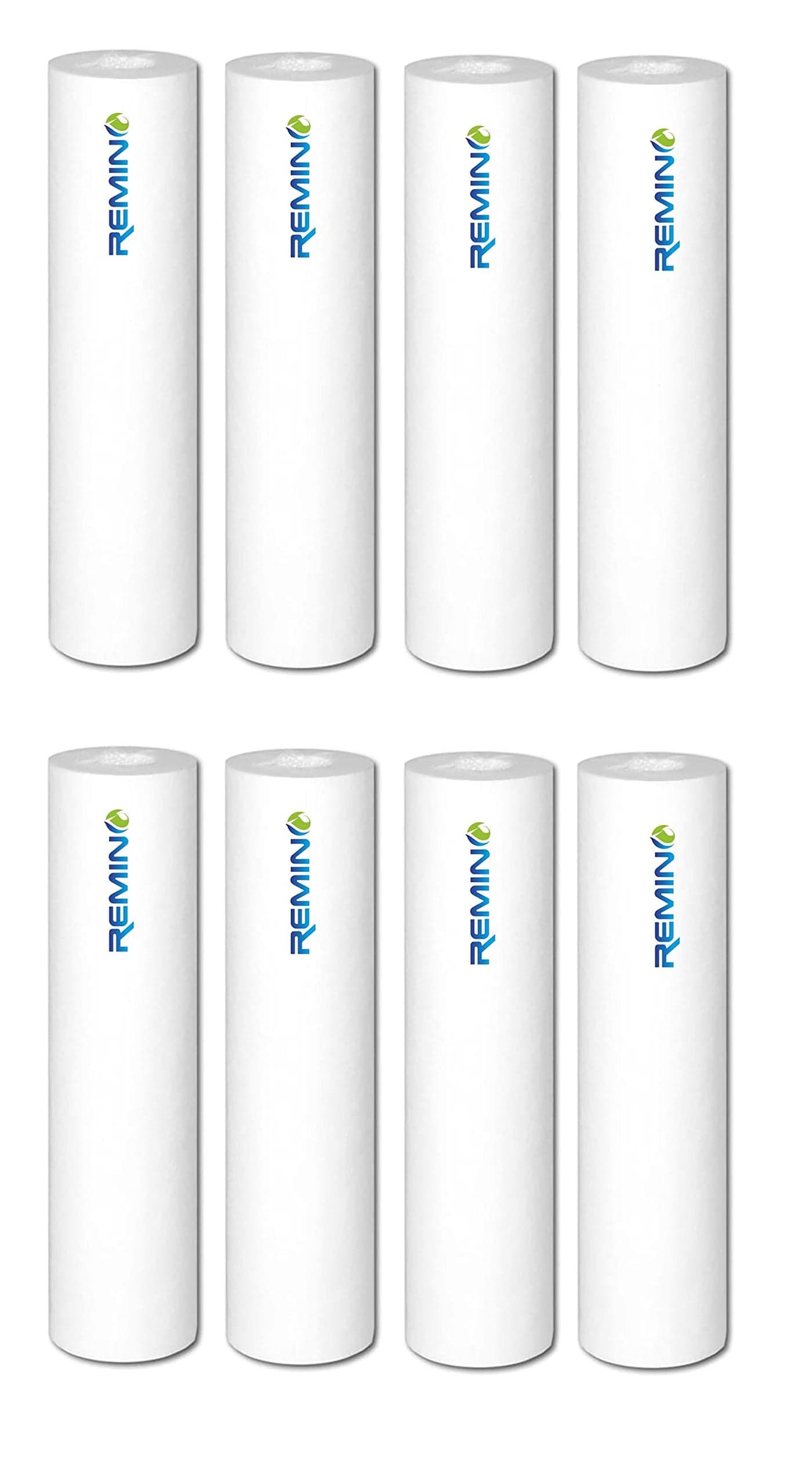 Remino 10 Inch 5 Micron Heavy Spun Pre Filter (PP) Cartridge 110 gm premium Compatible for Water Purifier Filter Housing (Pack of 8 PP)