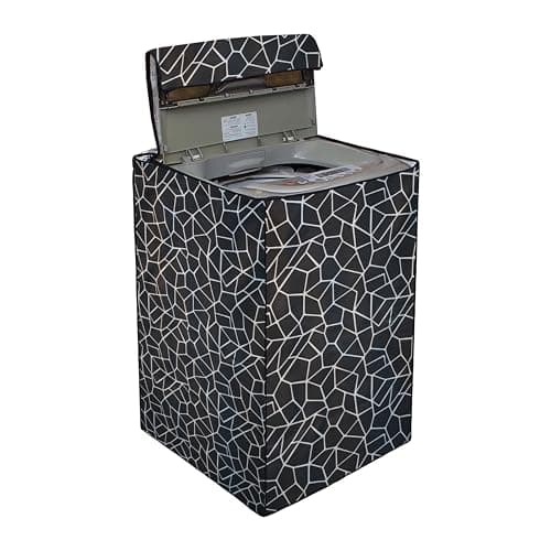 Top Load Washing Machine Cover Suitable for LG 7Kg Model T8077NEDLX (Compaitible Size 58 X 58 X 89 Cms), KUM178 | Polyester | Waterproof & Dustproof