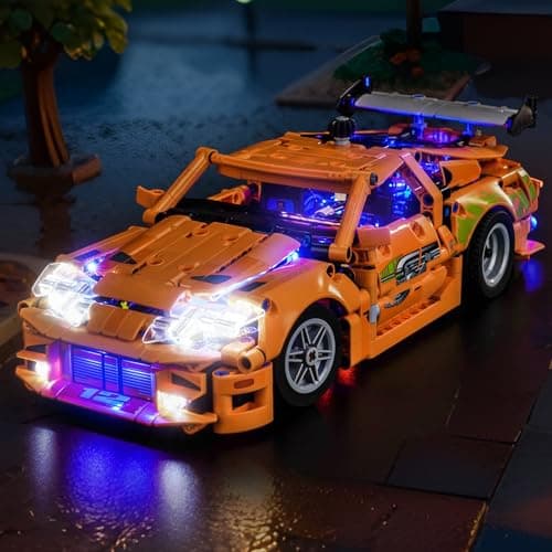 BRICKSHINING LED Lighting Compatible with Lego Technic Fast and Furious Toyota Supra MK4 Light Kit Compatible with Lego 42204 NOT Included The Model Set JUST Lights