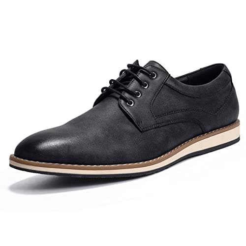 Mofri Men's Casual Dress Shoes Size 11 Formal Oxford Black Casual Dress Shoes for Men Business