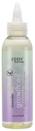 EDEN BodyWorks Lavender Aloe Hair Growth Oil 4 oz Vegan Scalp Treatment to Reduce Breakage Stimulate Healthy Growth