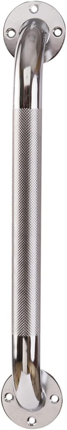 DMI Textured Grab Bars Shower Toilet Tub Rail for Handicap Elderly Perfect for Bathroom Safety RustResistant Steel Silver Chrome 24 FSA HSA Eligible